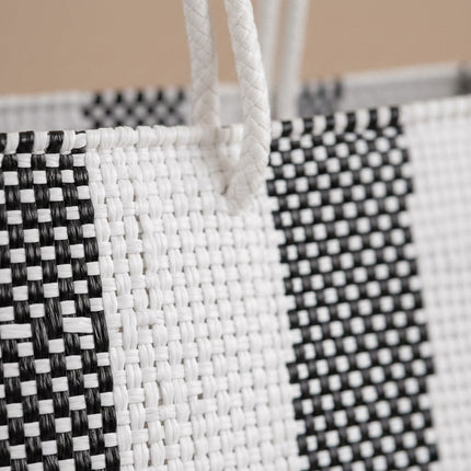 Zebra Woven Super Tote