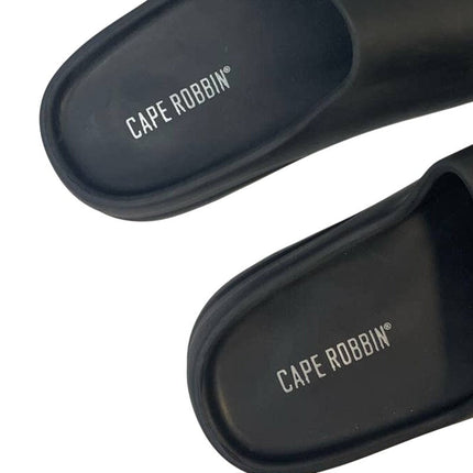 Cape Robbin Womens US Size 9 Soft EVA Foam Black Slide On Comfy Basic Sandals