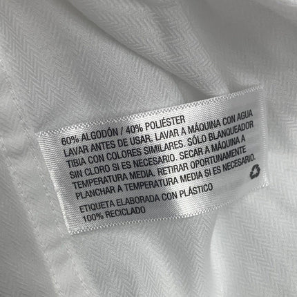 New Cat & Jack Boys Medium (8) PolyCotton Long Sleeve Button Up White Shirt