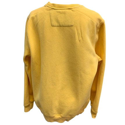 Hand Printed Upcycled Womens Large Bumble Bee Flowers Floral Sweatshirt