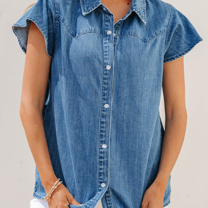 Keyla Ruffled Short Sleeve Shirt