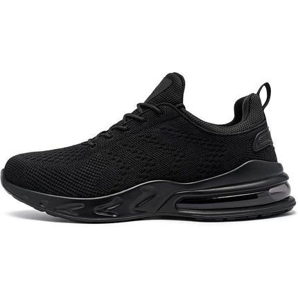 Larnmern Mens 11 Black Mesh Lace Up Non Slip Air Cushion Waterproof Work Shoes