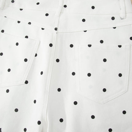 Elise Embroidered Scallop Hem Shorts