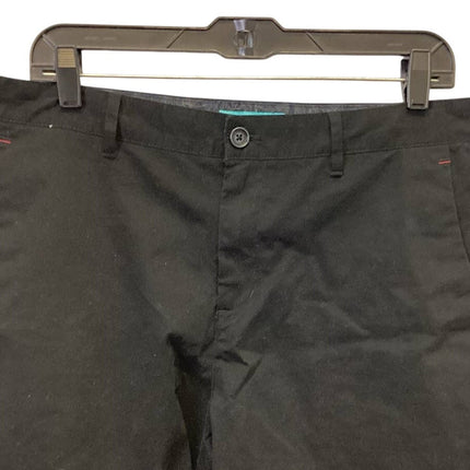 Perruzo Los Angeles Size Mens Size 36 Cotton Blend Black Chino Shorts w Pockets