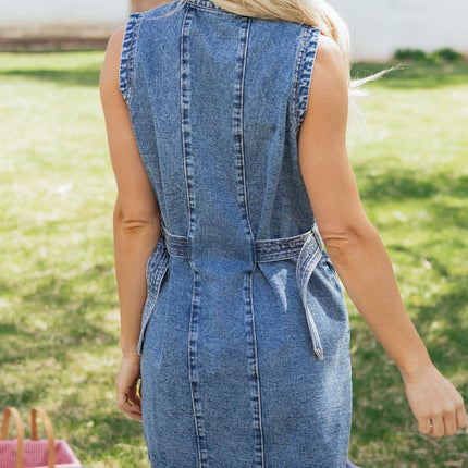 Ainara Down Sleeveless Short Dress