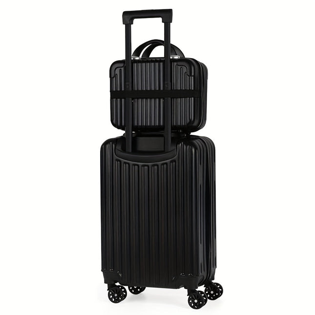 2-Piece Spinner Luggage Set – 20” Carry-On & 14” Crossbody Handbag