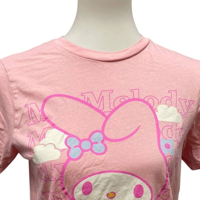 2022 My Melody by Sanrio Womens Small Bunny Rabbit 100% Cotton Crew Neck Tee