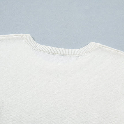 Regina Printed Short Sleeve Sweater