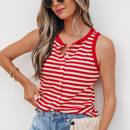 Monica Ribbed Knit Tank Top