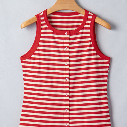 Monica Ribbed Knit Tank Top