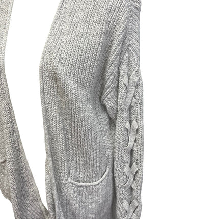 Mossimo Supply Co Womens Small Cabled Arms Open Front Cardigan Sweater