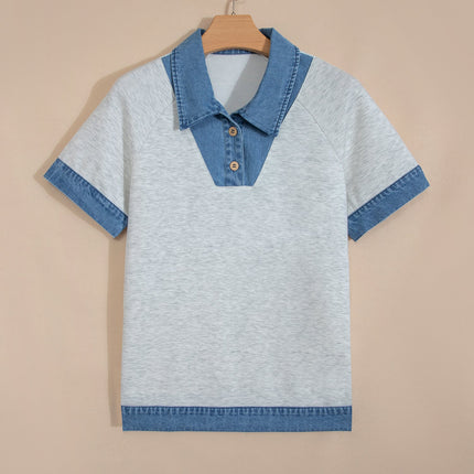 Mckayla Cuffed Short Sleeve Top