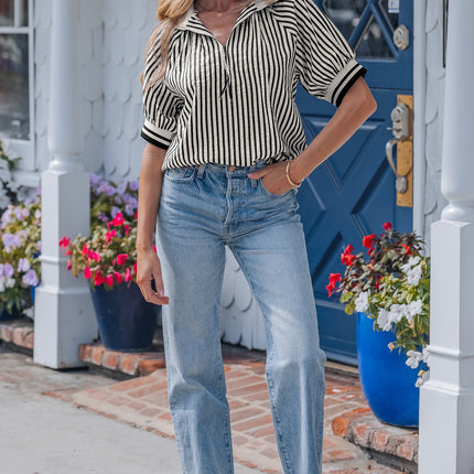 Riley Short Puff Sleeve Blouse