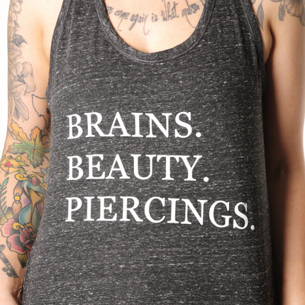 Brains Beauty & Piercings Cosmic Twist Back Tank Top