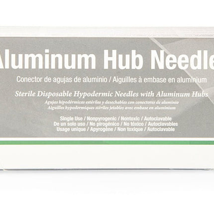Jeffers Aluminum Hub Needles, Box of 100