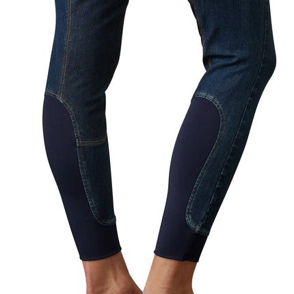 Ariat Halo Denim Full Seat Breech, Birch Marine