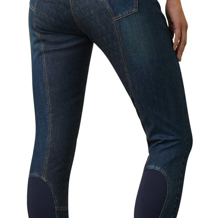 Ariat Halo Denim Full Seat Breech, Birch Marine