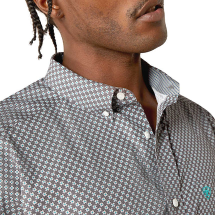 Ariat Mens Wrinkle Free Solid Classic Fit Long Sleeve Shirt