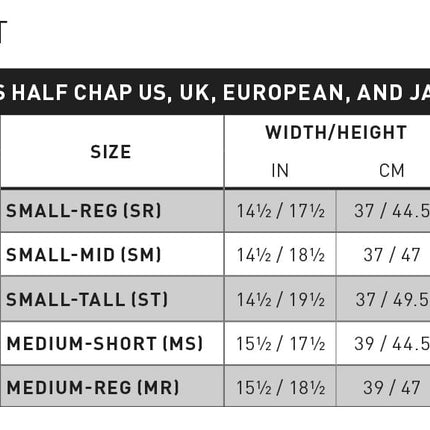 Ariat Scout Half Chap, Adult, Black