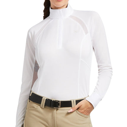 Ariat Women's Sunstopper 2.0 Quarter Zip Equestrian Show Shirt – UPF 50, Moisture-Wicking, Breathable Performance Top