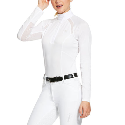 Ariat Women's Sunstopper 2.0 Quarter Zip Equestrian Show Shirt – UPF 50, Moisture-Wicking, Breathable Performance Top