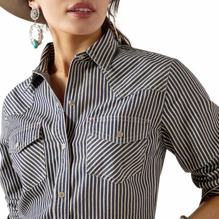 Ariat Women's Railroad Stripe Long Sleeve Shirt