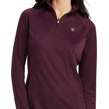 Ariat Womens Sunstopper 2.0 1/4 Zip Long Sleeve Baselayer