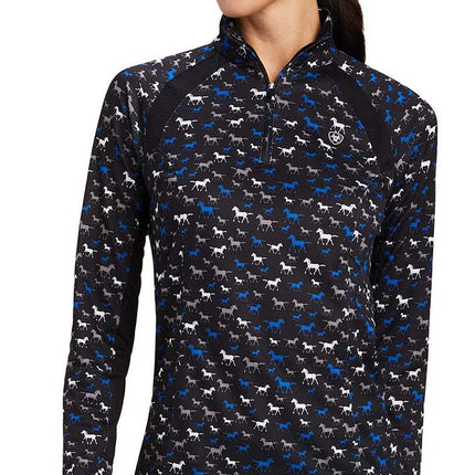 Ariat Womens Sunstopper 2.0 1/4 Zip Long Sleeve Baselayer