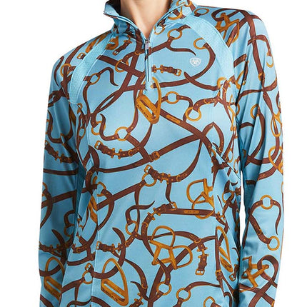 Ariat Womens Sunstopper 2.0 1/4 Zip Long Sleeve Baselayer