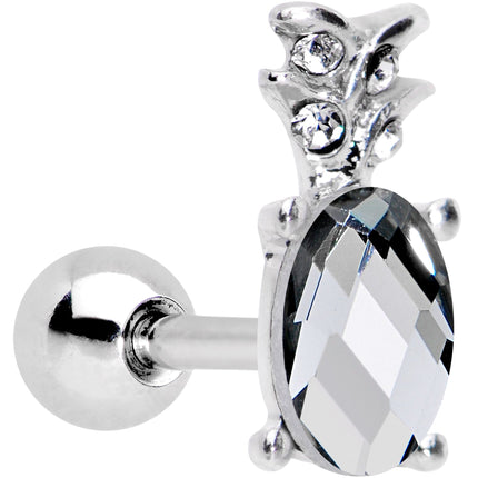 16G 1/4 Clear Gem Juicy Pineapple Cartilage Tragus Earring