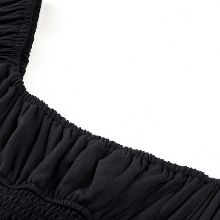 Tatum Drawstring Ruffle Mini Dress