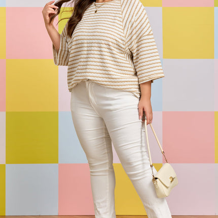 Liv Detail Half Sleeve PLUS Top