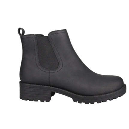 New In Box Buffalo Womens Size 8 Black Water Repellant Faux Leather Anna Boots