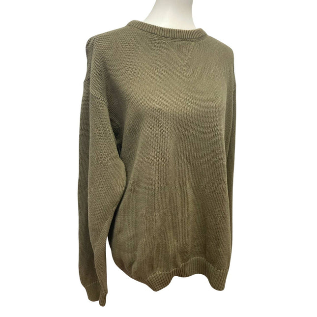 Croft & Barrow Mens Large Tall LT Long Sleeve Crew Neck Pullover Cotton Sweater