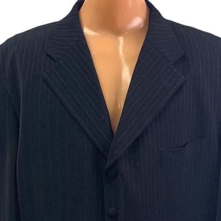 Veronelli Mens 48L 43W Pin Stripe 6-Button Single Breasted Suit Jacket Coat Only