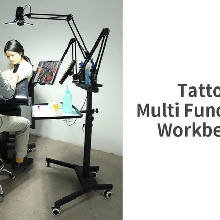 TAIDU PROMOTION MULTI-FUNCTIONAL DOUBLE HOLDER TATTOO BENCH WITH LIGHT