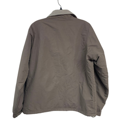 Cabelas Womens Medium Long Sleeve Brown Full Zip Outerwear Fleece Lined Jacket