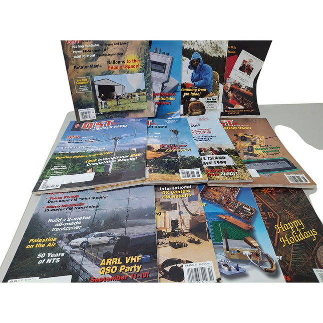Vintage 1999 QST National Assn Amateur Radio Magazine FULL Year 12 Issues
