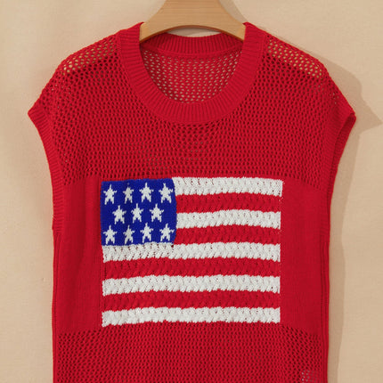 Emely Graphic Short Sleeve Sweater