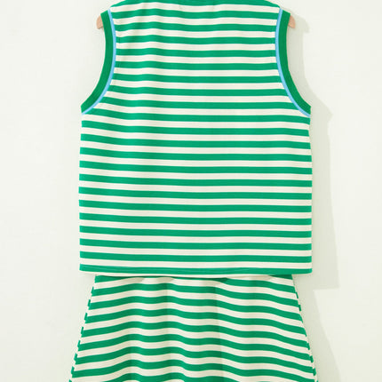 Ruth Sleeveless 2pcs Skort Set
