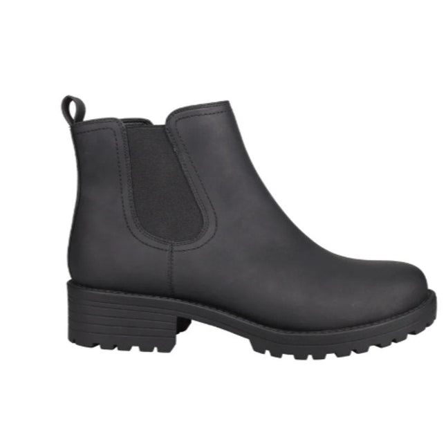 New In Box Buffalo Womens Size 9 Black Water Repellant Faux Leather Anna Boots
