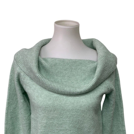 New American Eagle Womens Small Cowl Neck Off Shoulder Long Sleeve Knit Sweater