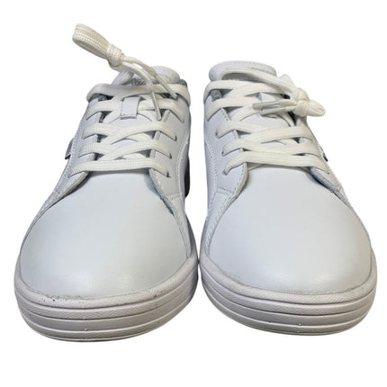 Womens Size 9 White Sneakers Lace Up Round Top Low Top Slip Resistant Work Shoes
