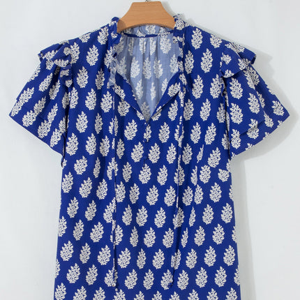 Rowyn Ruffle Short Sleeve PLUS Blouse