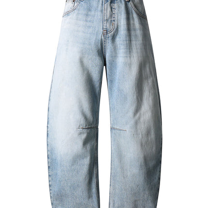 STONE WASH BAGGY DENIM