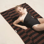 Shadmoor Tobacco & Black / Bath Sheets (Set of 2)