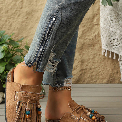 Ocean Square toe Casual Slippers