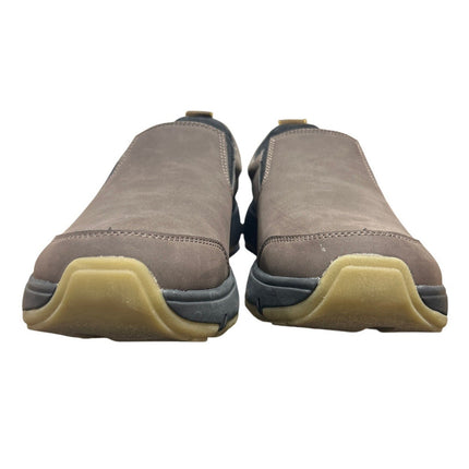 New In Box Gerry Mens Size 13 Brown Faux Leather Slide On Moc II Sneakers Shoes