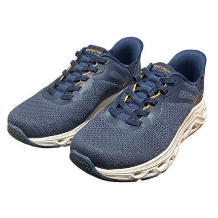 Skechers Mens 10.5 Navy Blue Mesh Hands Free Swift Fit Slide On Athletic Shoes