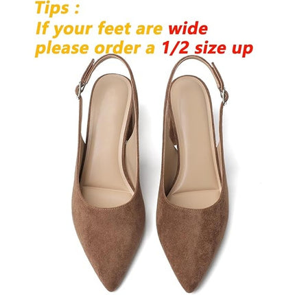 Mostrin Womens 10 Brown Suede 3" Heels Closed Pointed Toe Buckle Strap Shoes